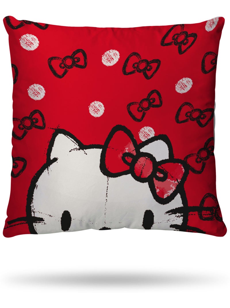 Housse de couette Hello Kitty nœuds 2 personnes - 100% Coton Ecru - Kiabi