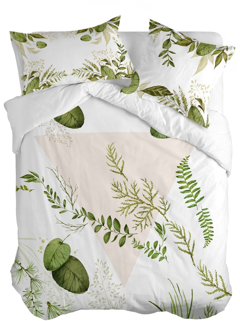 Housse de couette Herbal "Happyfriday" Blanc - Kiabi
