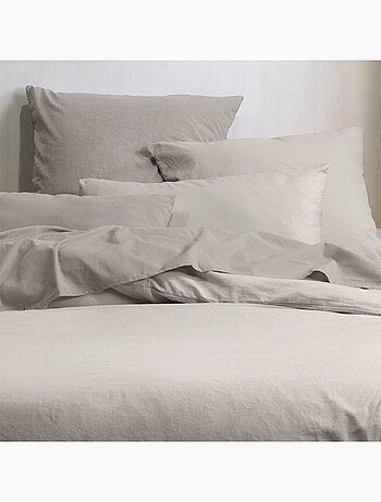 Housse de couette Horizon lin 100% coton bio 57 fils
