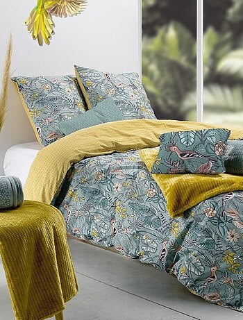 Housse de couette Hupia + taie(s) coton 57 fils