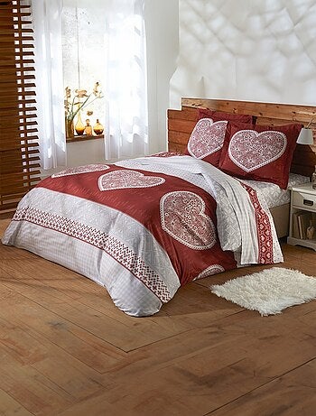 Housse de couette imprimé esprit chalet