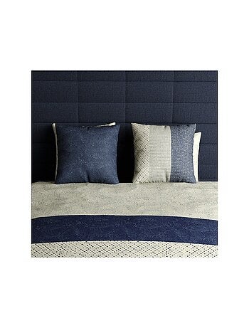 Housse de couette imprimée + 2 taies en coton 57 fils