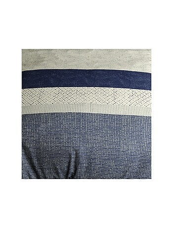 Housse de couette imprimée + 2 taies en coton 57 fils