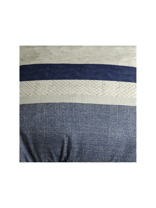 Housse de couette imprimée + 2 taies en coton 57 fils - Kiabi