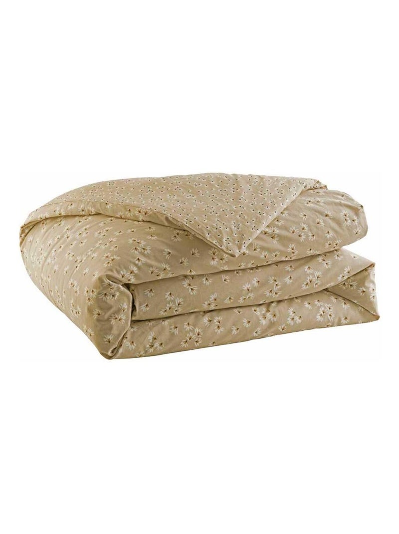 Housse de couette imprimée en coton, LÉONIE Beige clair - Kiabi