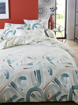 Housse de couette imprimée en coton, Made in France, GABIN