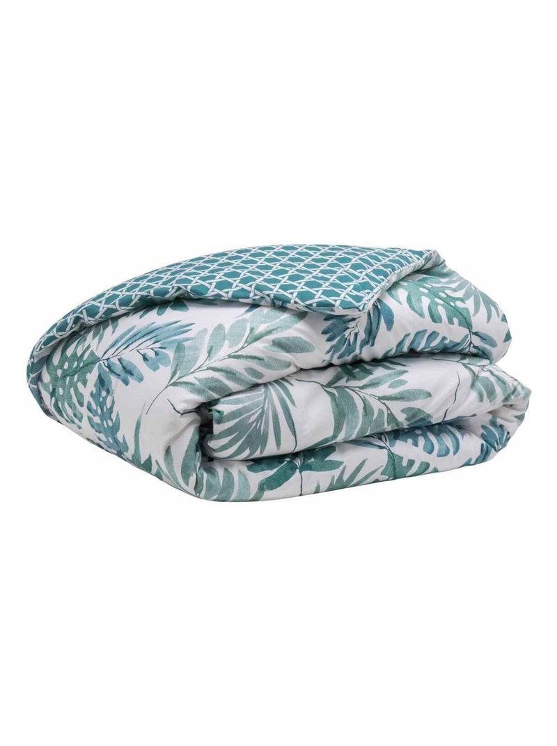 Housse de couette imprimée en lyocell, ANGELE Vert - Kiabi