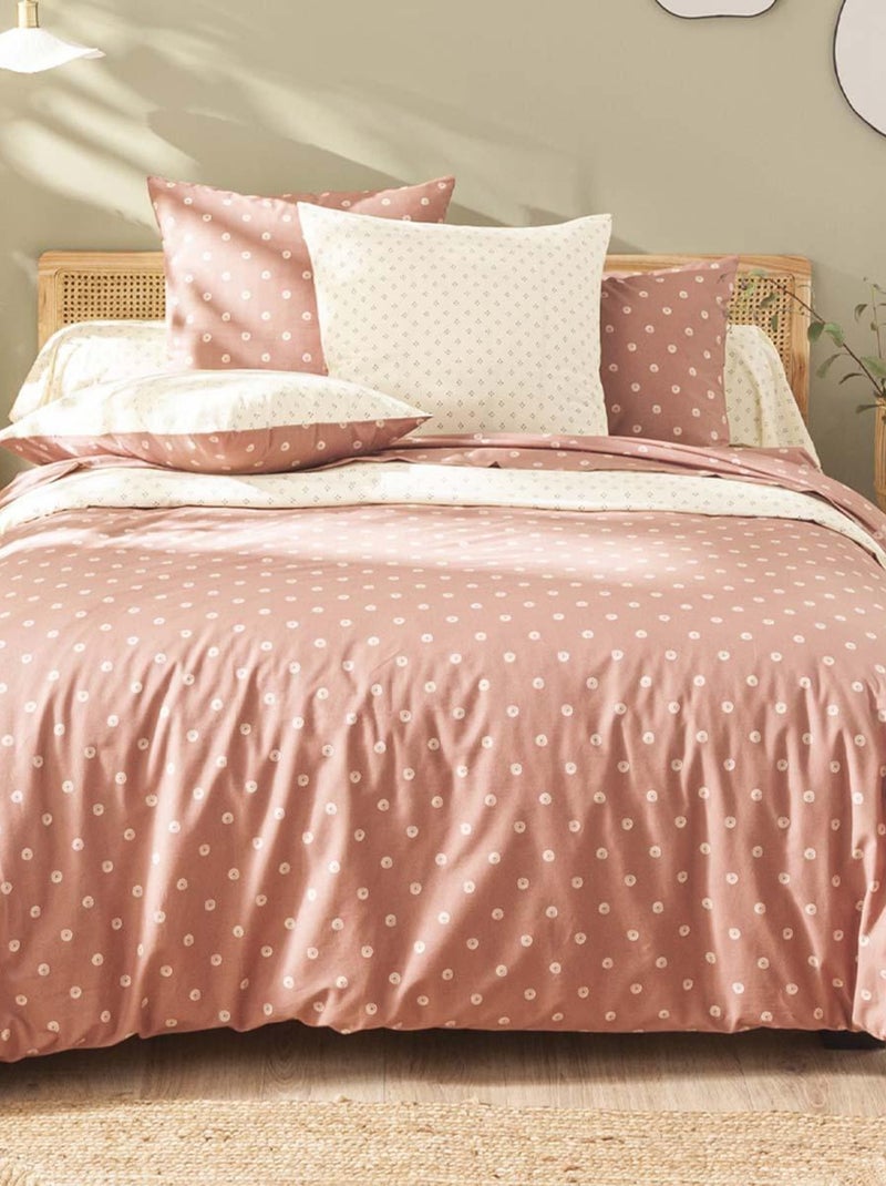 Housse de couette imprimée en viscose de bambou, EMIKO Rose clair - Kiabi