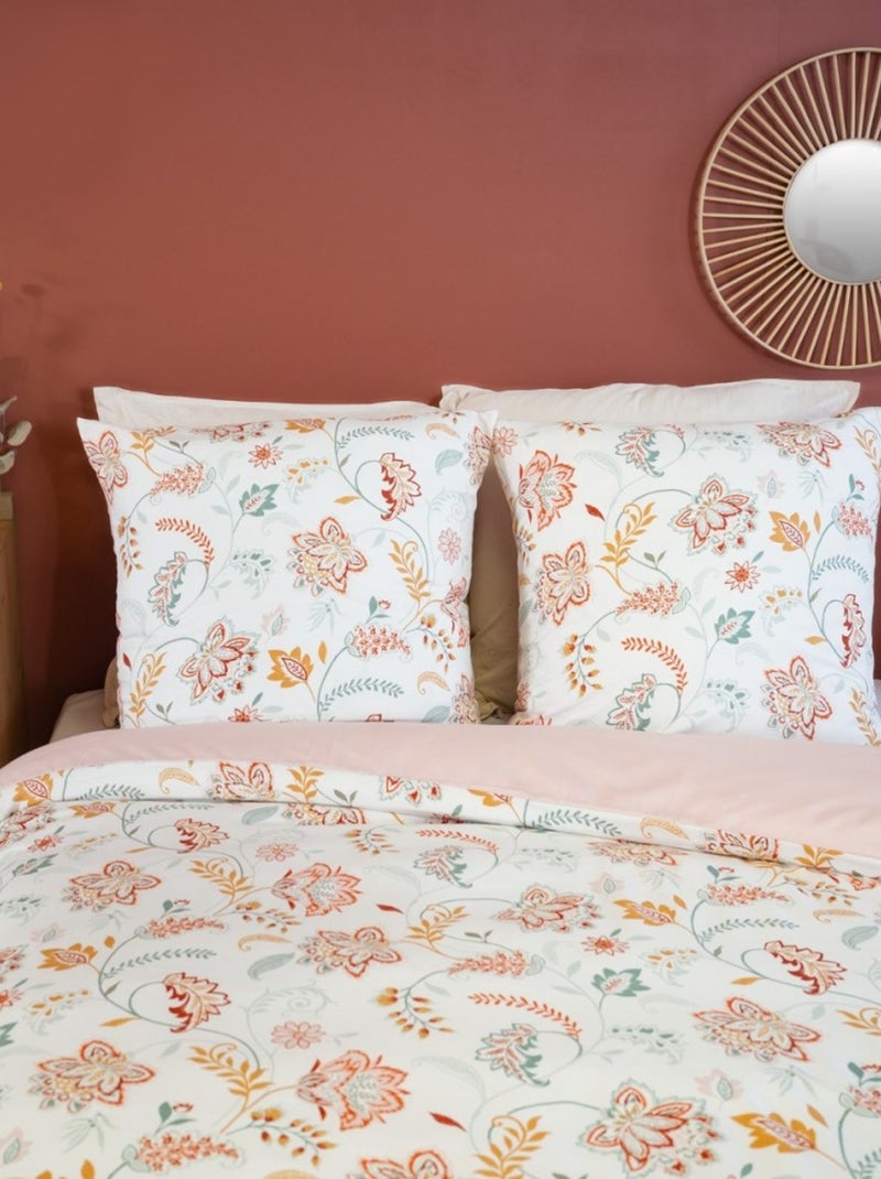 Housse de couette ISPANA + 2 taies microfibre Blanc - Kiabi