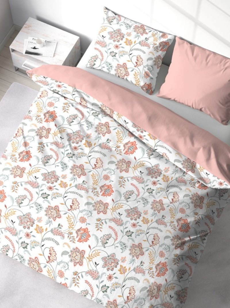 Housse de couette ISPANA + 2 taies microfibre Blanc - Kiabi