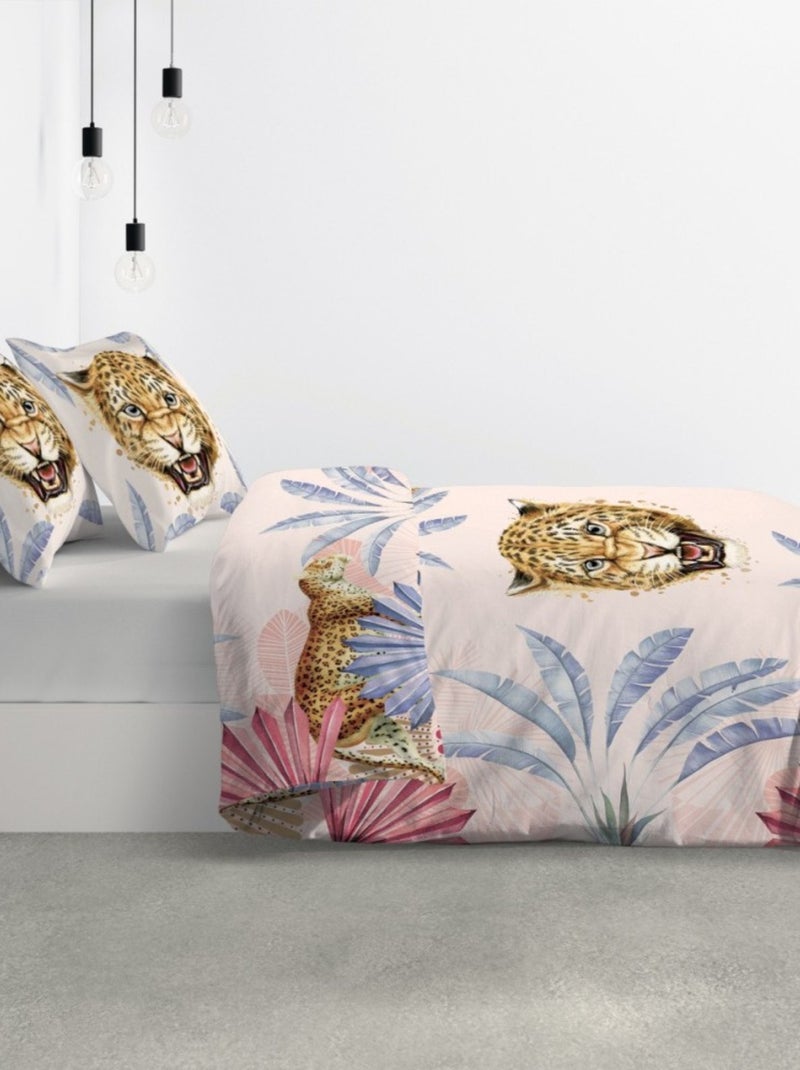 Housse de couette JAVA + 2 taies coton 57 fils Bleu - Kiabi