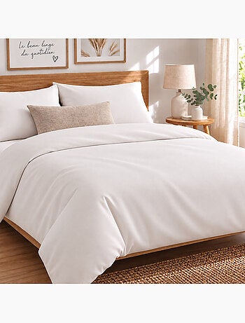Housse de couette jersey extensible 100 % coton douceur