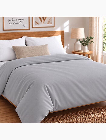 Housse de couette jersey extensible 100 % coton douceur