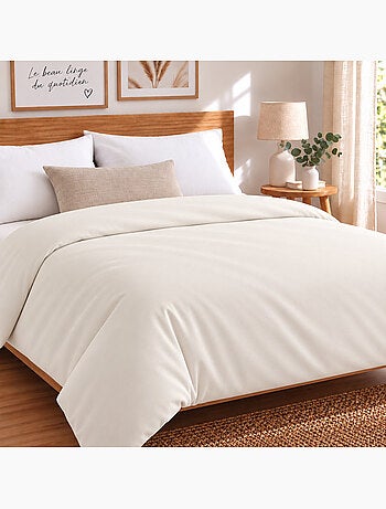 Housse de couette jersey extensible 100 % coton douceur
