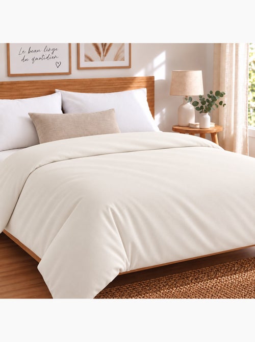 Housse de couette jersey extensible 100 % coton douceur - Kiabi Housse de couette jersey extensible 100 % coton douceur - Kiabi