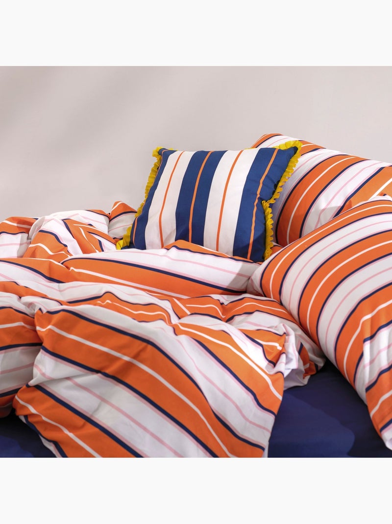 Housse de couette Joyful lines "Happyfriday" Multicolore - Kiabi