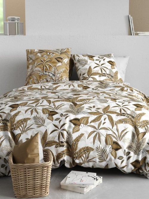 Housse de couette KAHONI + 2 taies coton 57 fils - Kiabi