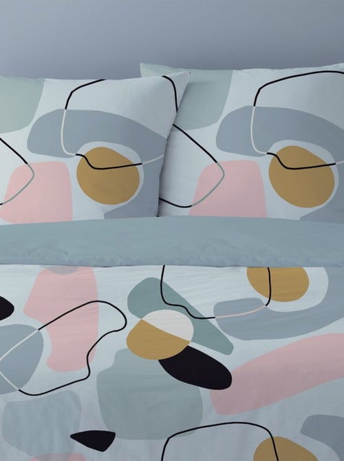 Housse de couette Kim + taie(s) coton 52 fils - Kiabi Housse de couette Kim + taie(s) coton 52 fils - Kiabi