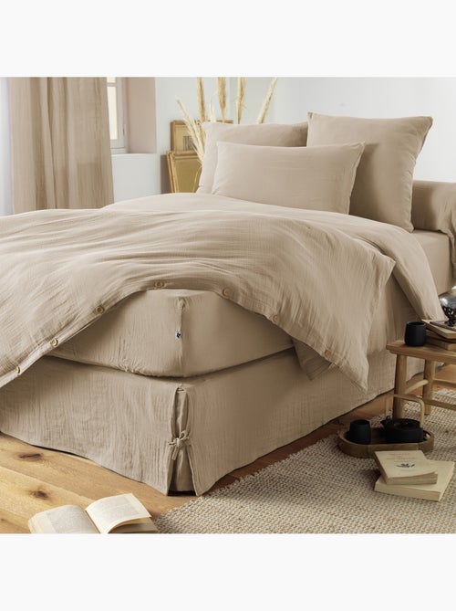 Housse de couette king size - double gaze - mila - Kiabi Housse de couette king size - double gaze - mila - Kiabi