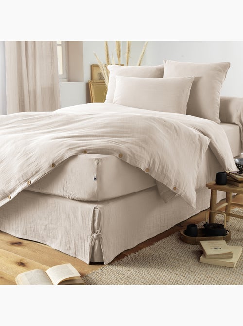 Housse de couette king size - double gaze - mila - Kiabi Housse de couette king size - double gaze - mila - Kiabi