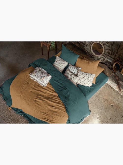 Housse de couette king size - double gaze - mila - Kiabi Housse de couette king size - double gaze - mila - Kiabi