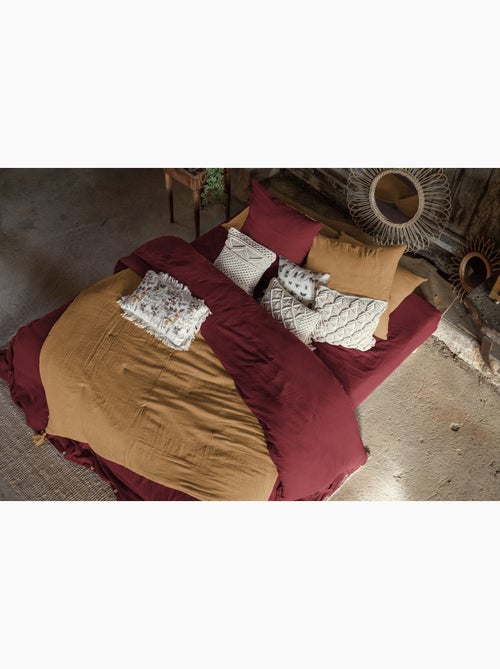 Housse de couette king size - double gaze - mila - Kiabi Housse de couette king size - double gaze - mila - Kiabi