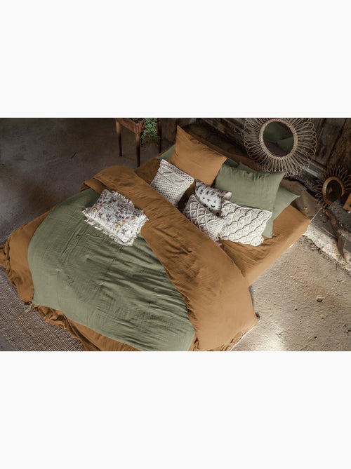 Housse de couette king size - double gaze - mila - Kiabi Housse de couette king size - double gaze - mila - Kiabi