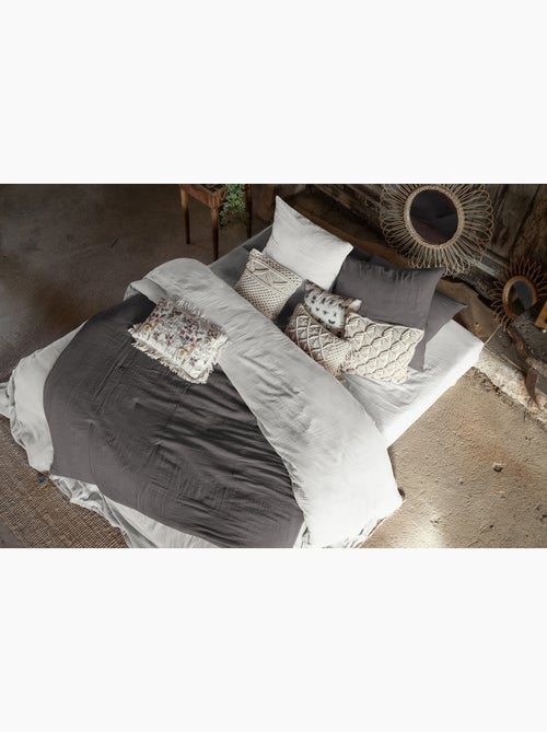 Housse de couette king size - double gaze - mila - Kiabi Housse de couette king size - double gaze - mila - Kiabi