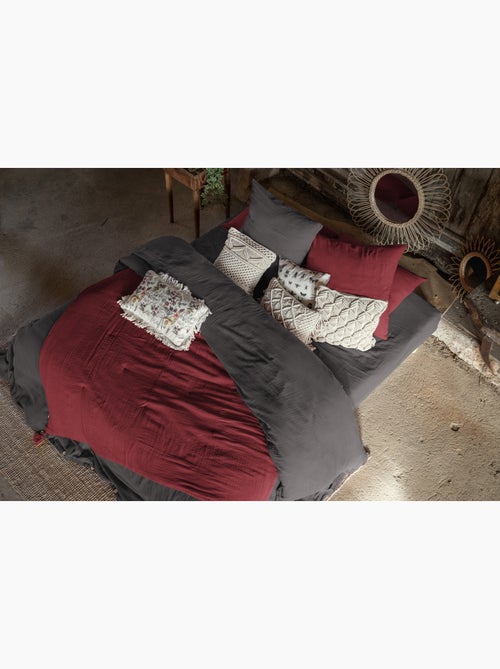 Housse de couette king size - double gaze - mila - Kiabi Housse de couette king size - double gaze - mila - Kiabi