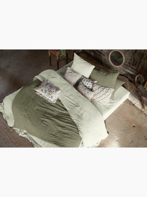 Housse de couette king size - double gaze - mila - Kiabi Housse de couette king size - double gaze - mila - Kiabi