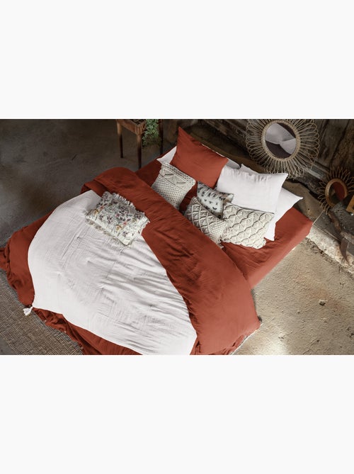 Housse de couette king size - double gaze - mila - Kiabi Housse de couette king size - double gaze - mila - Kiabi