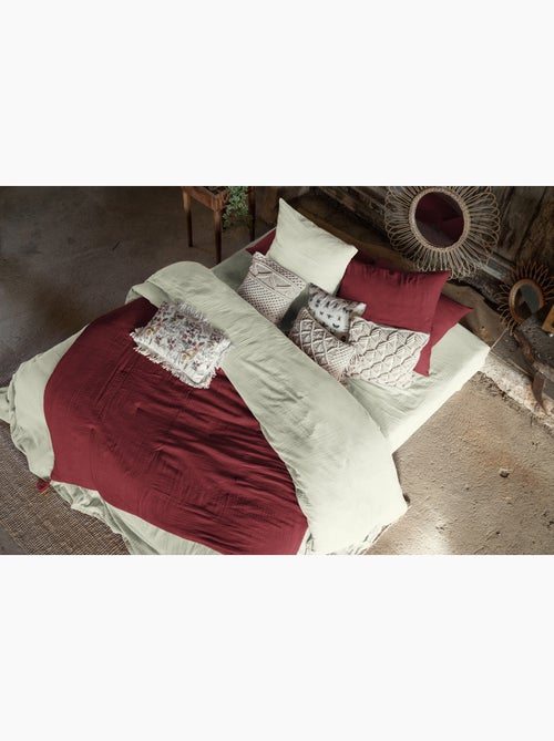 Housse de couette king size - double gaze - mila - Kiabi Housse de couette king size - double gaze - mila - Kiabi