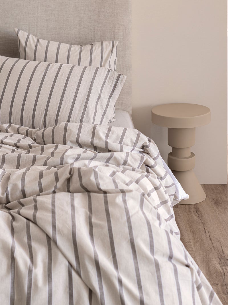 Housse de couette Laga "Happyfriday" Beige - Kiabi