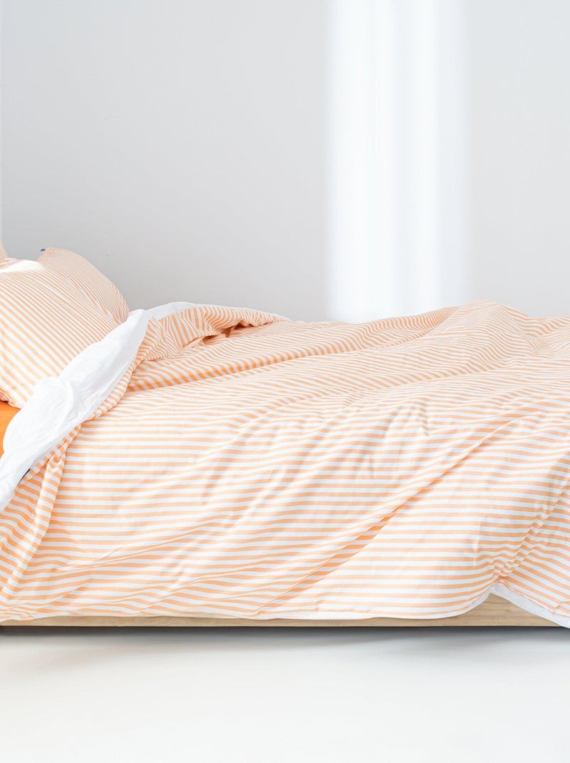 Housse de couette Layering "Happyfriday" Orange - Kiabi