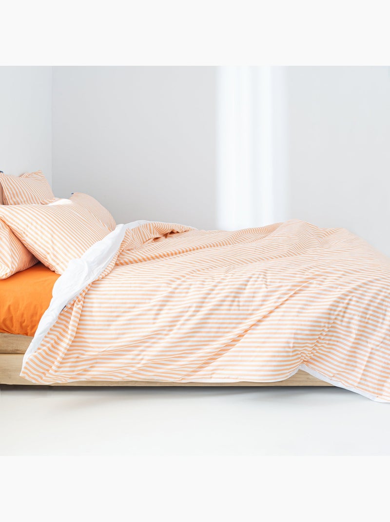 Housse de couette Layering "Happyfriday" Peche - Kiabi