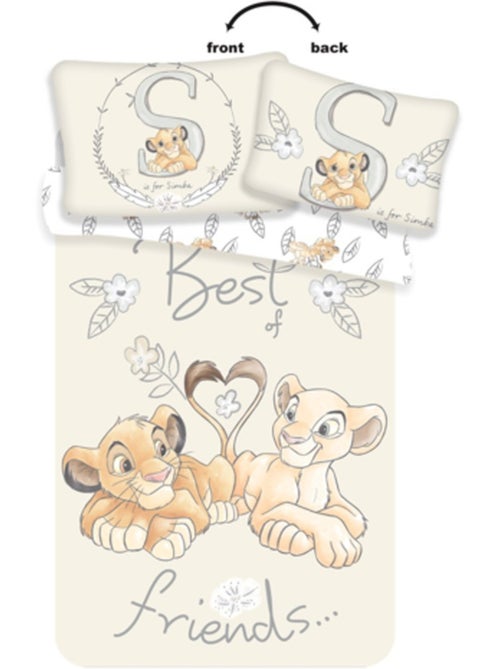 Housse de Couette Le Roi Lion 100x135 cm + Taie - Parure de lit bébé - Kiabi