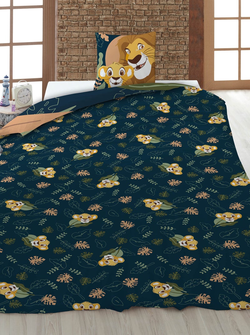Housse de couette 'Le roi lion' 140x200 cm avec oreillers Jaune - Kiabi