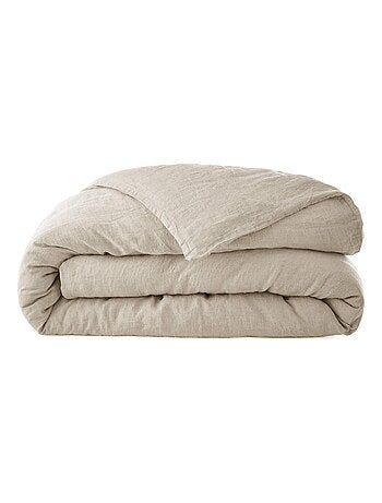 Housse de couette lin lavé