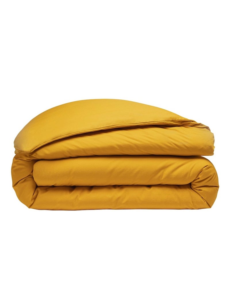 Housse de couette Lin lave Collection Parfait Vert émeraude - Kiabi