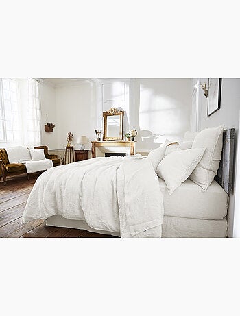 Housse de Couette – Lin Lavé Français Luxe - Ouverture À Nouettes - Soline