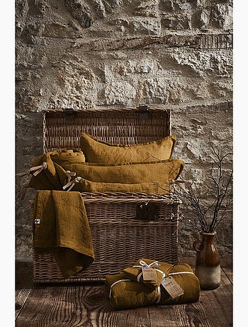 Housse de Couette – Lin Lavé Français Luxe - Ouverture À Nouettes - Soline