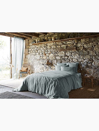Housse de Couette – Lin Lavé Français Luxe - Ouverture À Nouettes - Soline
