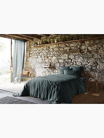 Housse de Couette – Lin Lavé Français Luxe - Ouverture À Nouettes - Soline