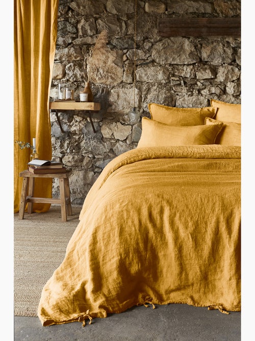 Housse de Couette – Lin Lavé Français Luxe -  Ouverture À Nouettes - Soline - Kiabi