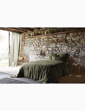 Housse de Couette – Lin Lavé Français Luxe - Ouverture À Nouettes - Soline