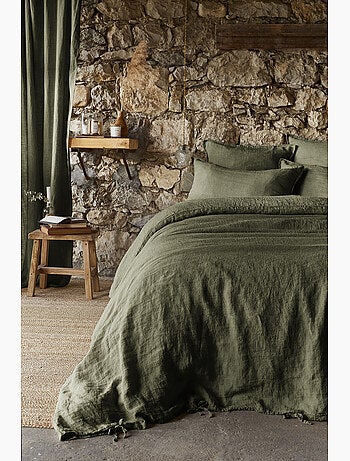 Housse de Couette – Lin Lavé Français Luxe - Ouverture À Nouettes - Soline