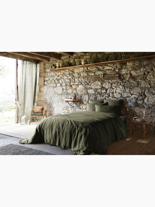 Housse de Couette – Lin Lavé Français Luxe -  Ouverture À Nouettes - Soline - Kiabi