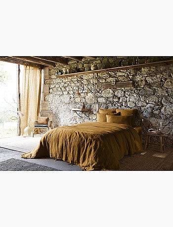 Housse de Couette – Lin Lavé Français Luxe - Ouverture À Nouettes - Soline