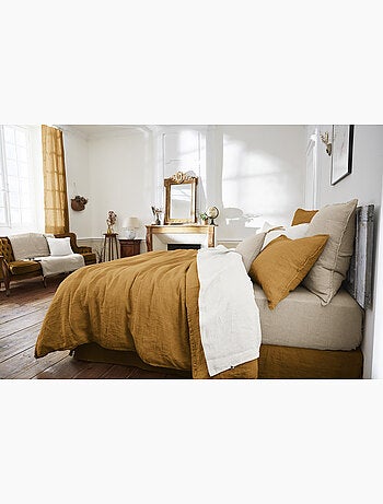 Housse de Couette – Lin Lavé Français Luxe - Ouverture À Nouettes - Soline