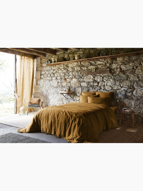 Housse de Couette – Lin Lavé Français Luxe -  Ouverture À Nouettes - Soline - Kiabi